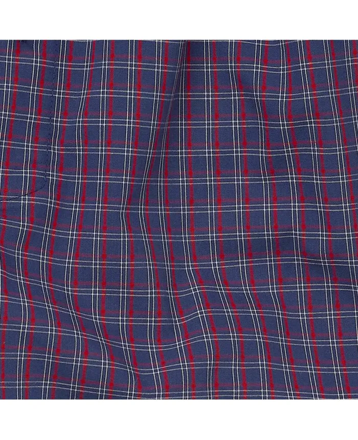 Savile Row Company Navy Red Check Cotton Boxer Shorts Navy Red Check Men Underwear Savile Row Company Navy Red Check Cotton Boxer Shorts Navy Red Check Men Underwear