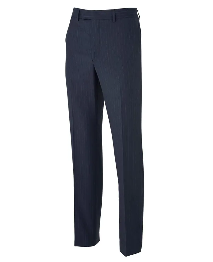 Savile Row Company Navy Stripe Suit Trousers Men Suit Trousers