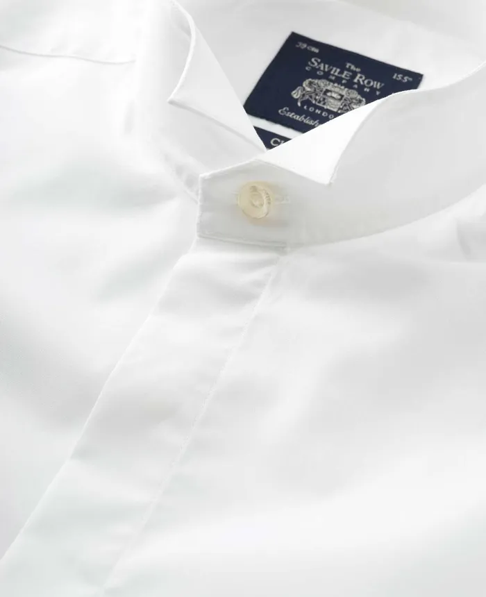 Savile Row Company White Classic Fit Wing Collar Formal Shirt 8211 Double Cuff Men Formal Shirts Savile Row Company White Classic Fit Wing Collar Formal Shirt 8211 Double Cuff Men Formal Shirts