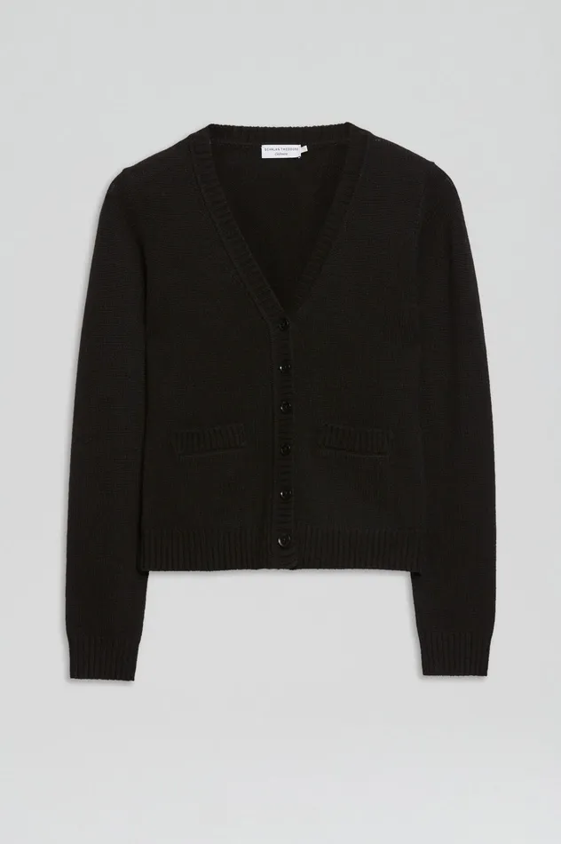 Scanlan Theodore CASHMERE V BLACK Women Knitwear Scanlan Theodore CASHMERE V BLACK Women Knitwear
