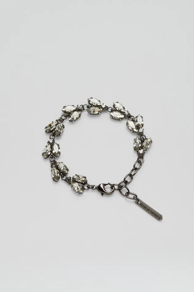 Scanlan Theodore CRYSTAL LEAF BRACELET BLACKDIAMOND Women Jewelry Scanlan Theodore CRYSTAL LEAF BRACELET BLACKDIAMOND Women Jewelry