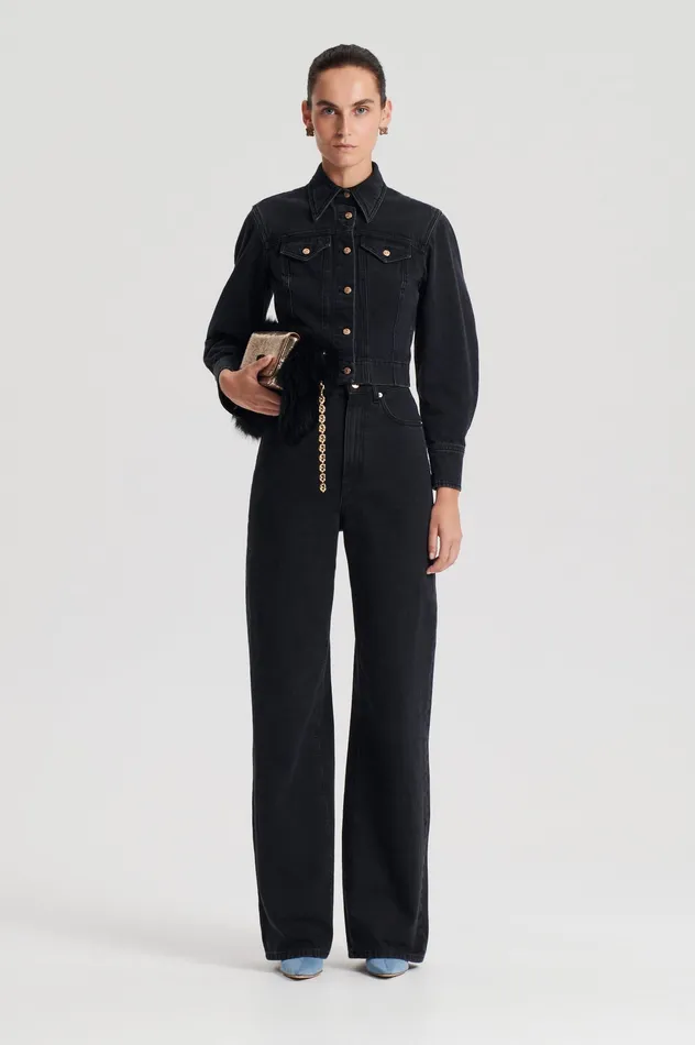 Scanlan Theodore Denim Women DENIM JACKET WASHEDBLACKG