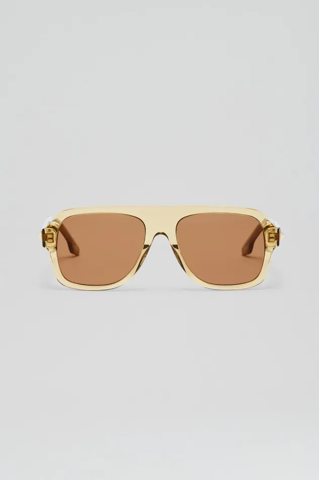 Scanlan Theodore ST FLAT TOP AVIATOR SUNGLASSES SAHARA Women Eyewear Scanlan Theodore ST FLAT TOP AVIATOR SUNGLASSES SAHARA Women Eyewear