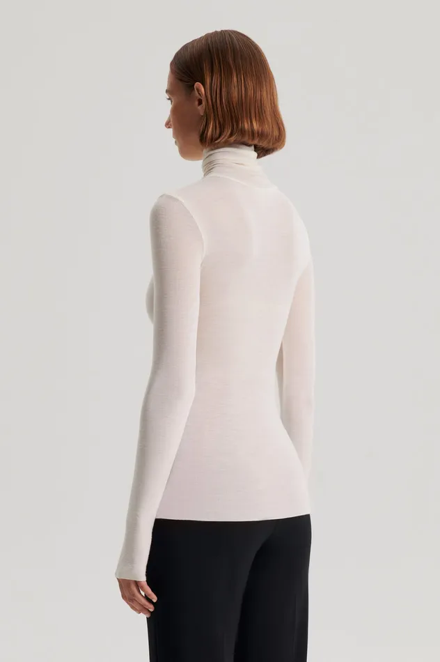 Scanlan Theodore Sweaters Women BABYWOOL POLO IVORY ALL Scanlan Theodore Sweaters Women BABYWOOL POLO IVORY ALL
