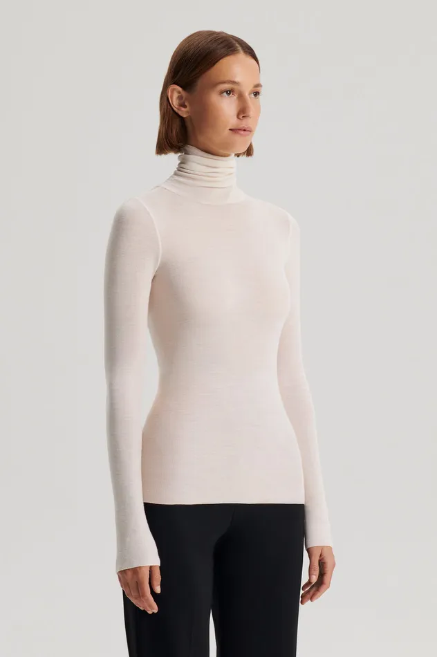 Scanlan Theodore Sweaters Women BABYWOOL POLO IVORY ALL Scanlan Theodore Sweaters Women BABYWOOL POLO IVORY ALL