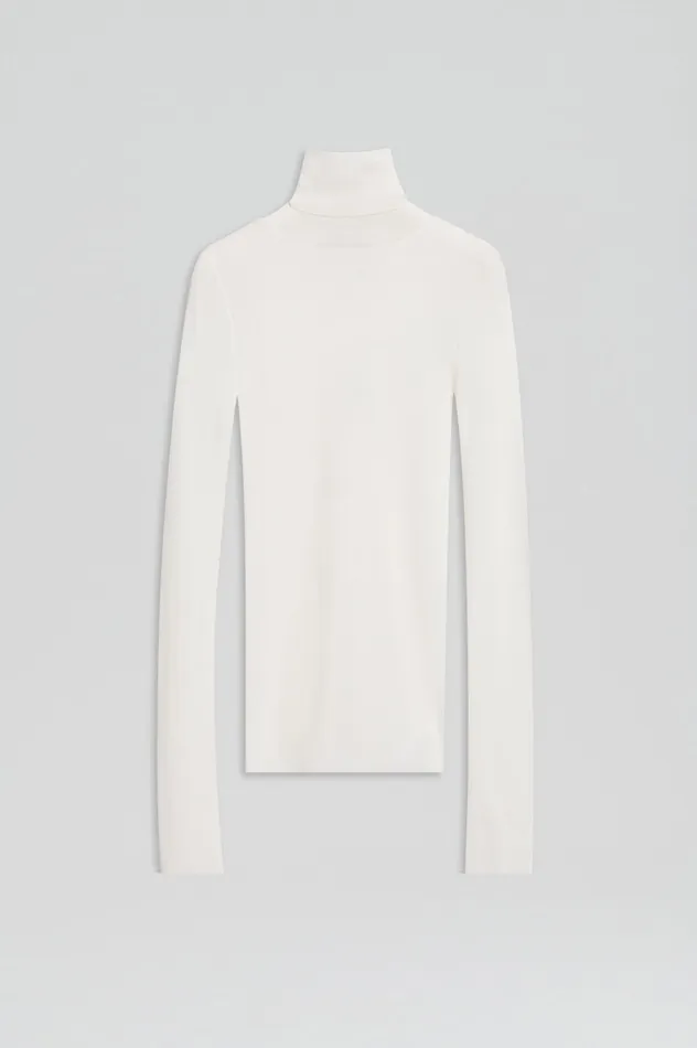 Scanlan Theodore Sweaters Women BABYWOOL POLO IVORY ALL Scanlan Theodore Sweaters Women BABYWOOL POLO IVORY ALL