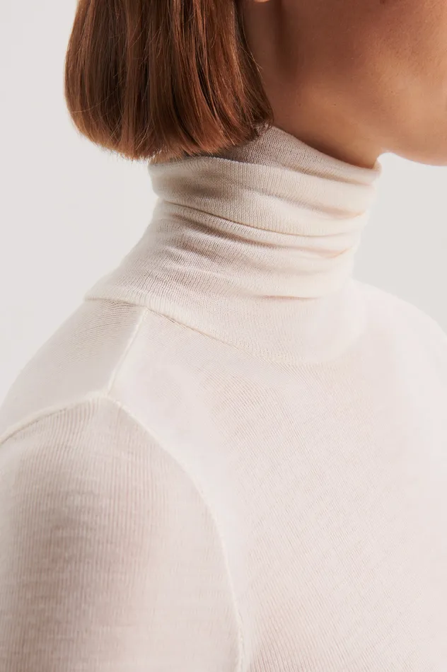 Scanlan Theodore Sweaters Women BABYWOOL POLO IVORY ALL Scanlan Theodore Sweaters Women BABYWOOL POLO IVORY ALL