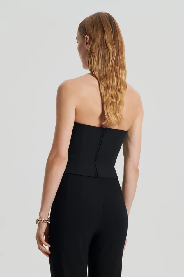 Scanlan Theodore Tops Women CADY BUSTIER BLACK Scanlan Theodore Tops Women CADY BUSTIER BLACK