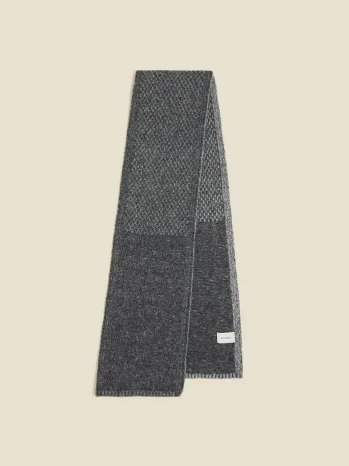 Scarves WomenMen Holzweiler Tine Knit Scarf Dk Grey Mix