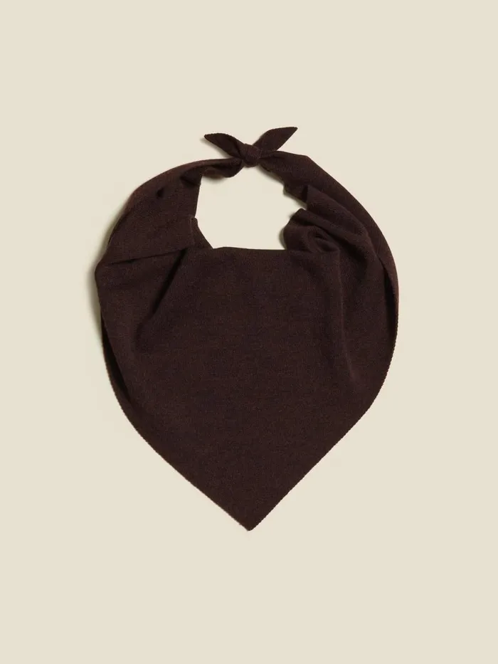 Scarves WomenMen Holzweiler Triangle Neck Scarf Dk Brown