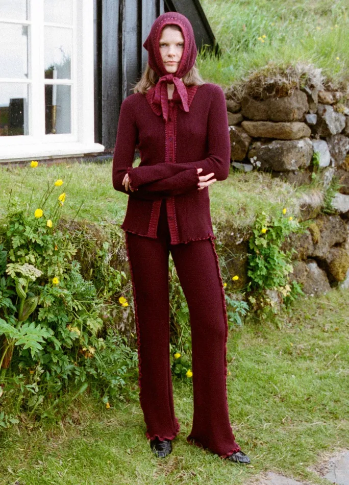 Sea New York Bottoms Clare Pants Burgundy 8211 Women