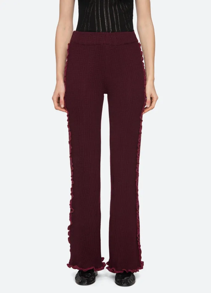 Sea New York Bottoms Clare Pants Burgundy 8211 Women