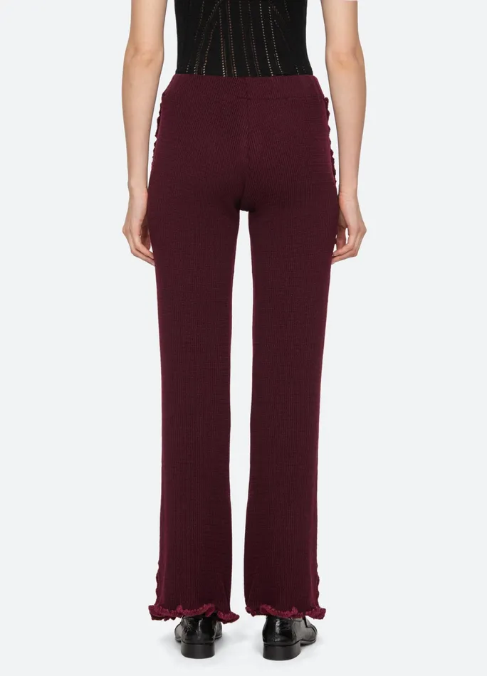Sea New York Bottoms Clare Pants Burgundy 8211 Women