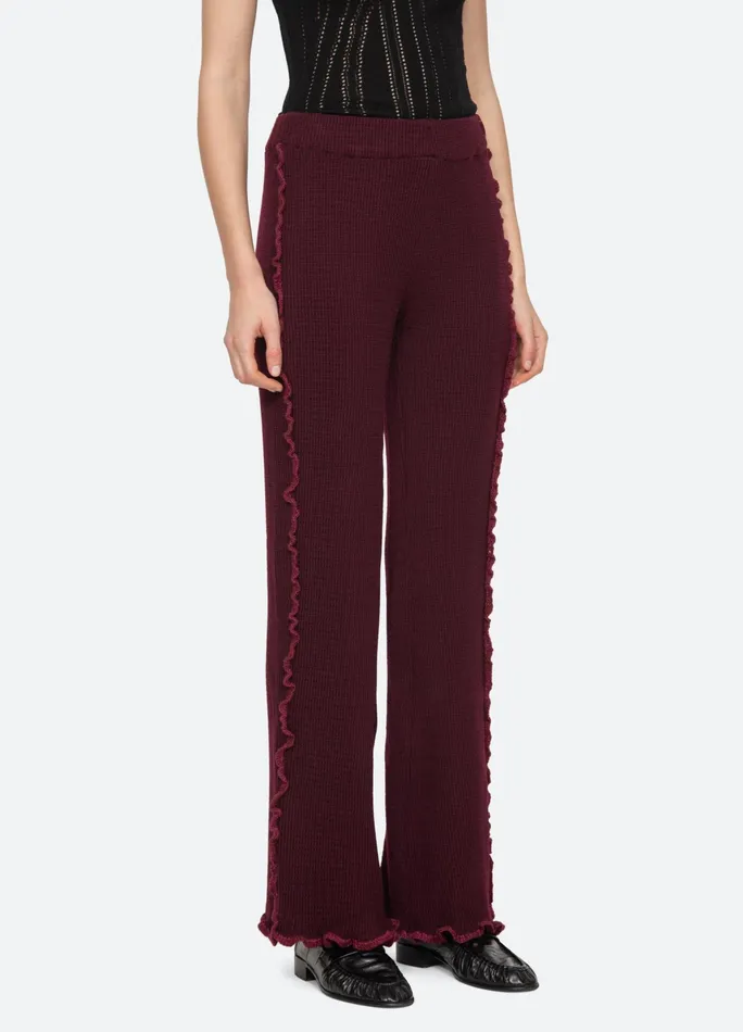 Sea New York Bottoms Clare Pants Burgundy 8211 Women