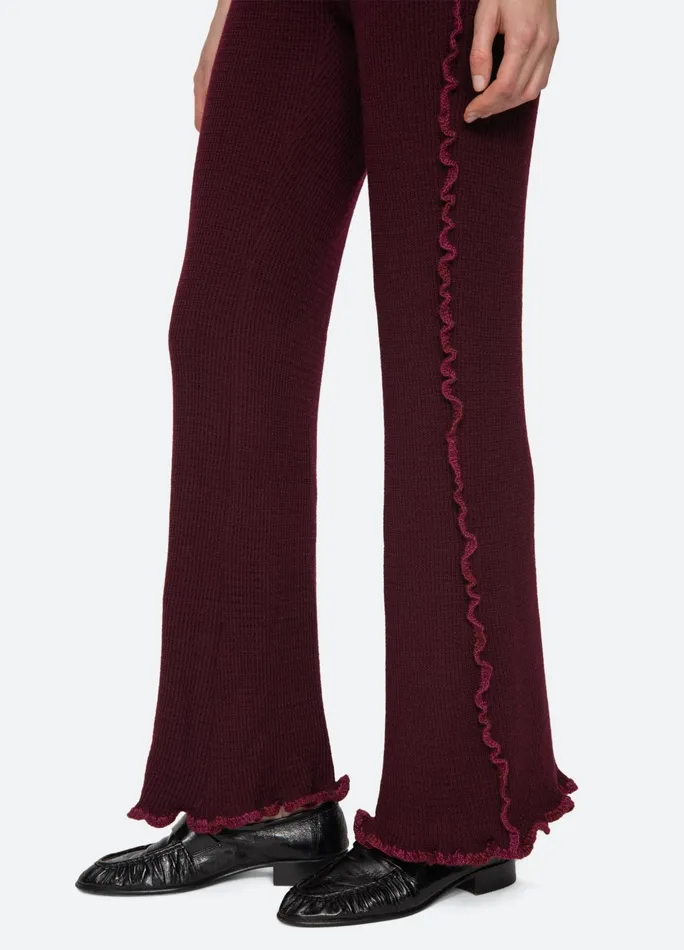 Sea New York Bottoms Clare Pants Burgundy 8211 Women