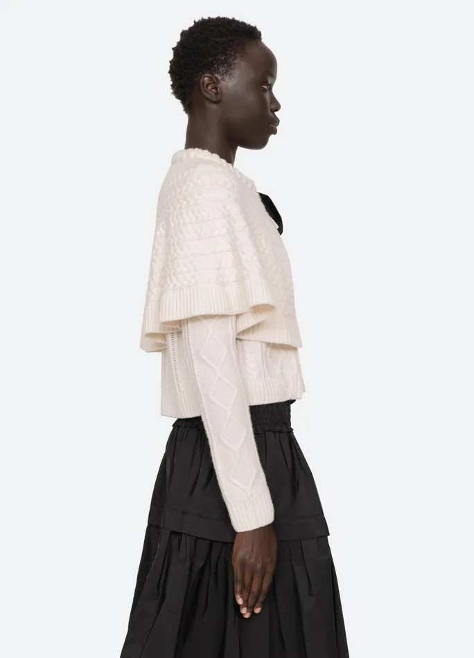 Sea New York Tops Caleb Cardigan Ivory 8211 Women