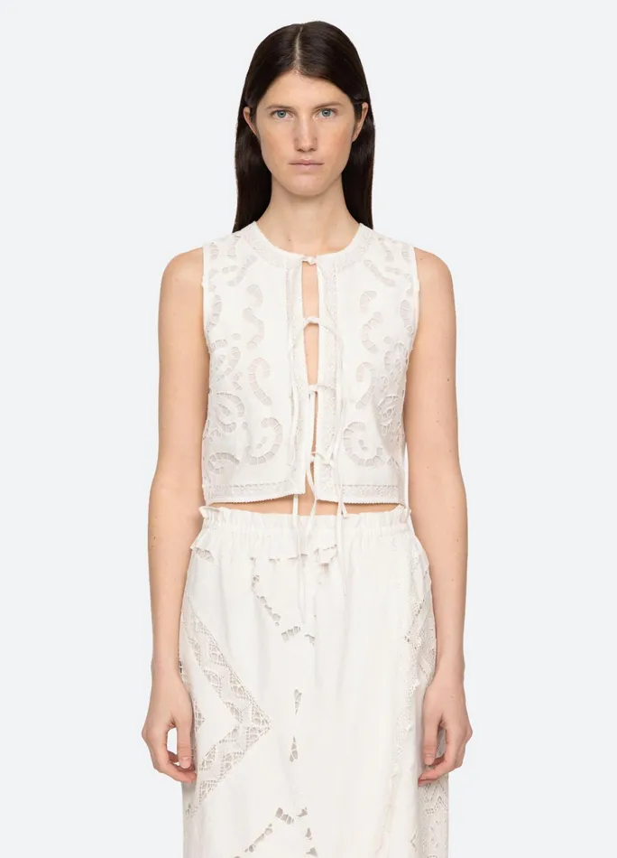 Sea New York Tops Edith Vest White 8211 Women
