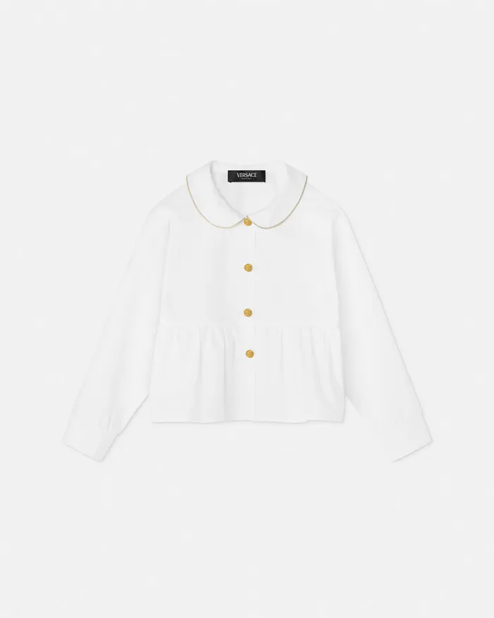Shirts and Tshirts Kids Versace Flared Shirt Whiteprint