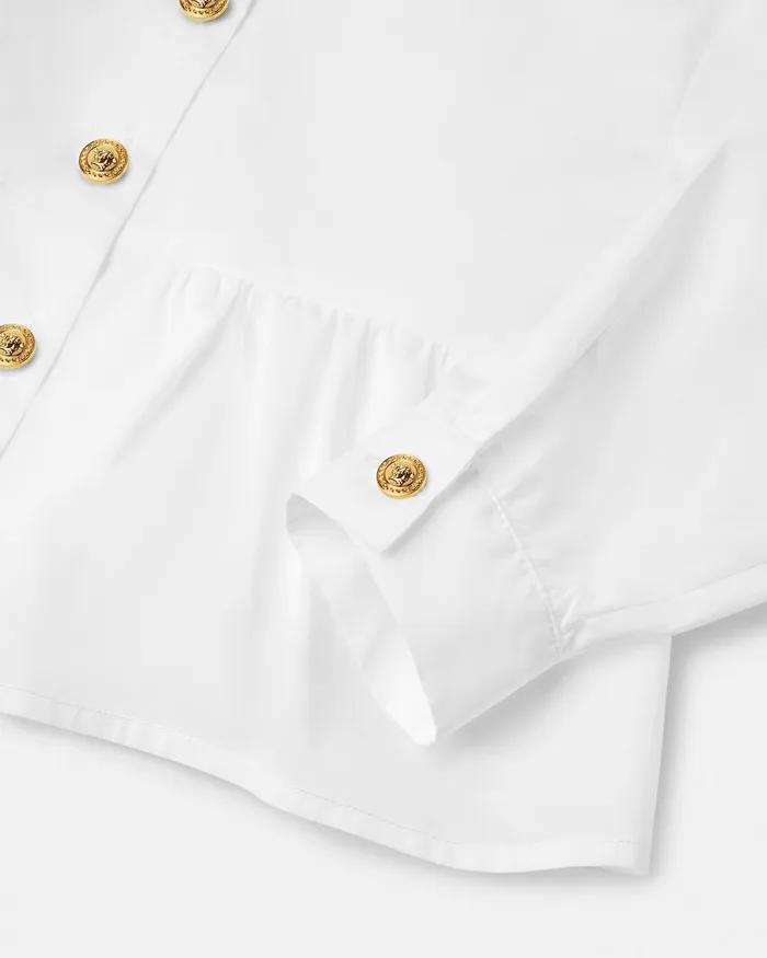 Shirts and Tshirts Kids Versace Flared Shirt Whiteprint