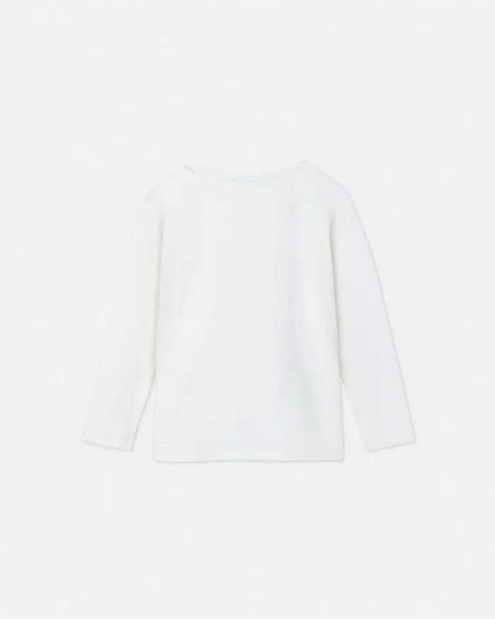 Shirts and Tshirts Kids Versace Love Teddy TShirt Whiteprint