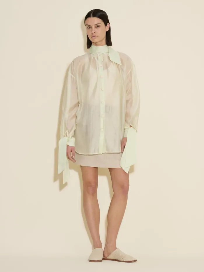 Shirts and Tops Women Holzweiler Lotus Transparent Shirt Lt Green