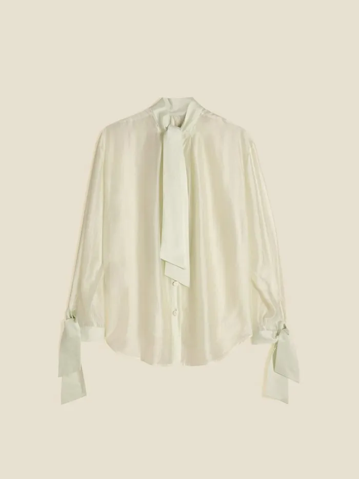 Shirts and Tops Women Holzweiler Lotus Transparent Shirt Lt Green