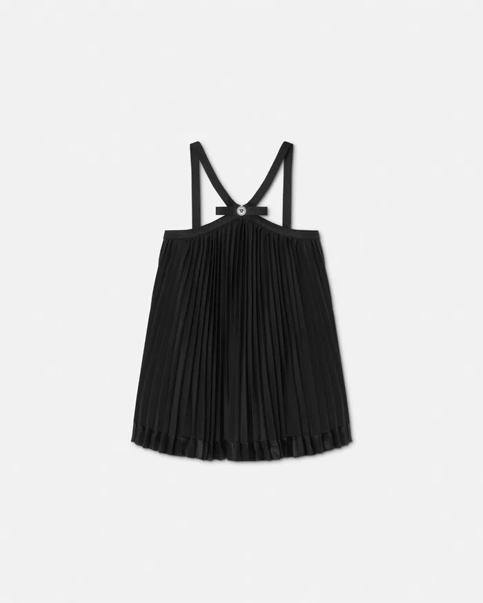 Shirts and Tops Women Versace Pleated Halterneck Top Black