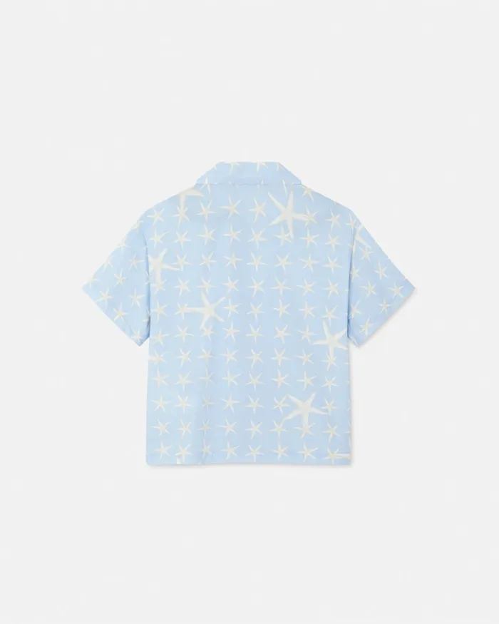 Shirts Kids Versace Stella Marina Shirt Light Blue