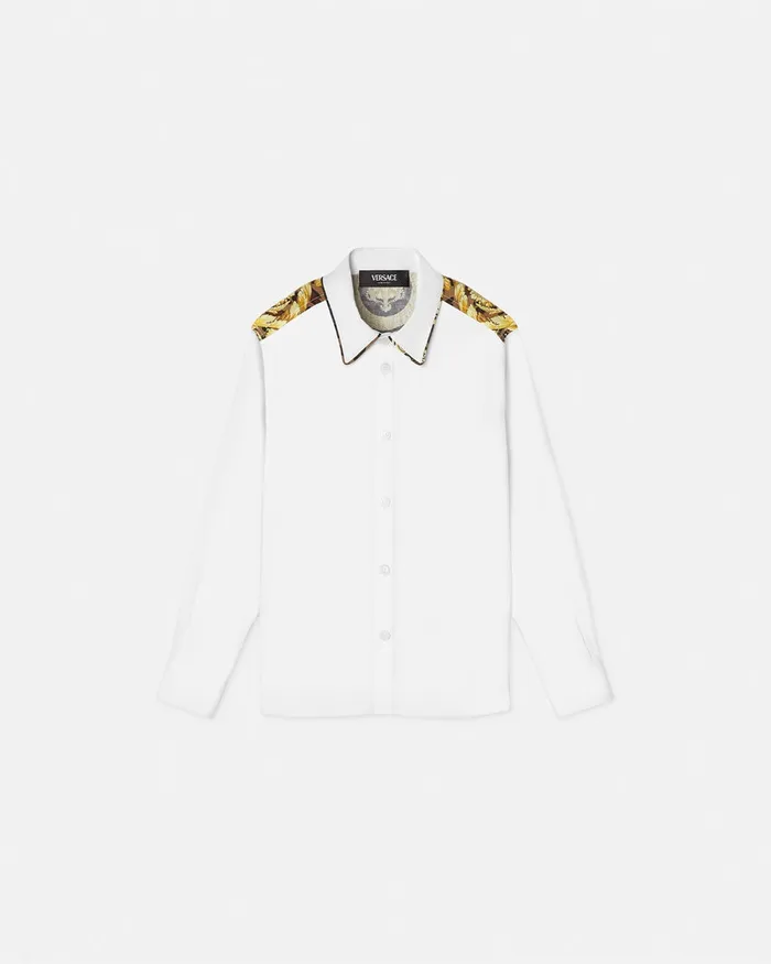 Shirts Kids Versace Wild Barocco Shirt White