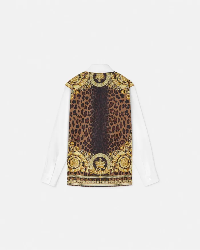 Shirts Kids Versace Wild Barocco Shirt White