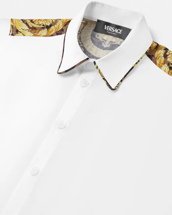 Shirts Kids Versace Wild Barocco Shirt White