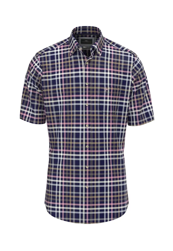 Shirts Men FYNCHHATTON Checkered Halk Shirt Made Of Cotton Navyvivid Yellowstrong Blue Shirts Men FYNCHHATTON Checkered Halk Shirt Made Of Cotton Navyvivid Yellowstrong Blue