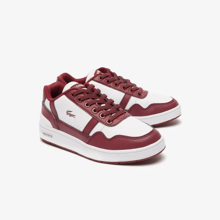 Shoes and Accessories Kids Lacoste Children039s TClip Sneakers Whtburg 2g1