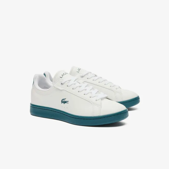 Shoes and Accessories Kids Lacoste Juniors039 Carnaby Pro Sneakers Whitedark Green 1r5