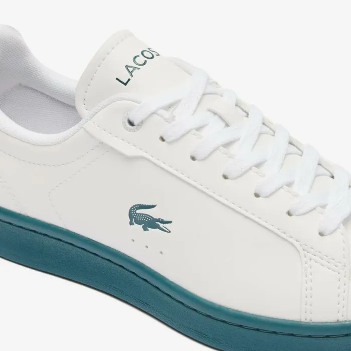 Shoes and Accessories Kids Lacoste Juniors039 Carnaby Pro Sneakers Whitedark Green 1r5