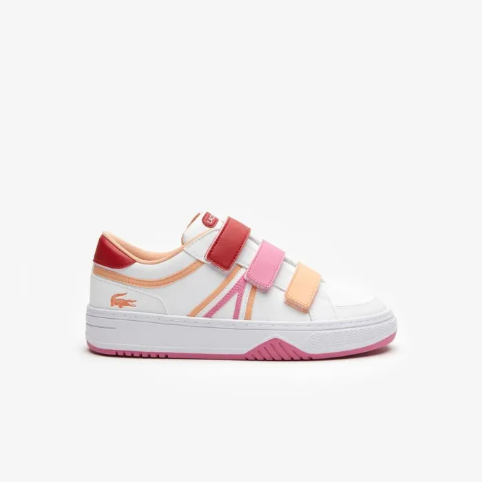 Shoes and Accessories Kids Lacoste Juniors039 L001 Tricolor Sneakers White Red 286 Shoes and Accessories Kids Lacoste Juniors039 L001 Tricolor Sneakers White Red 286