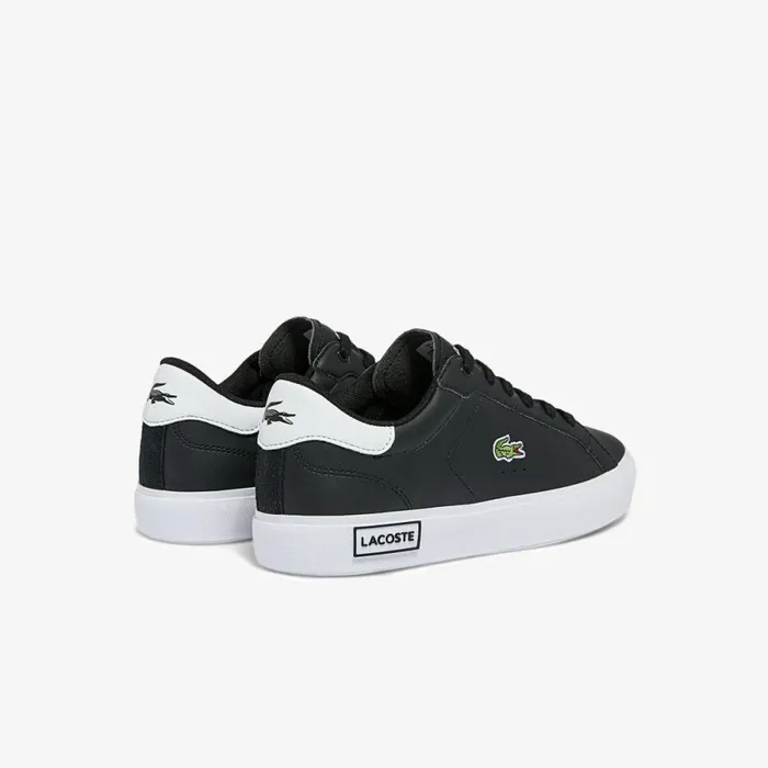 Shoes and Accessories Kids Lacoste Juniors039 Powercourt Sneakers Blackwhite 312