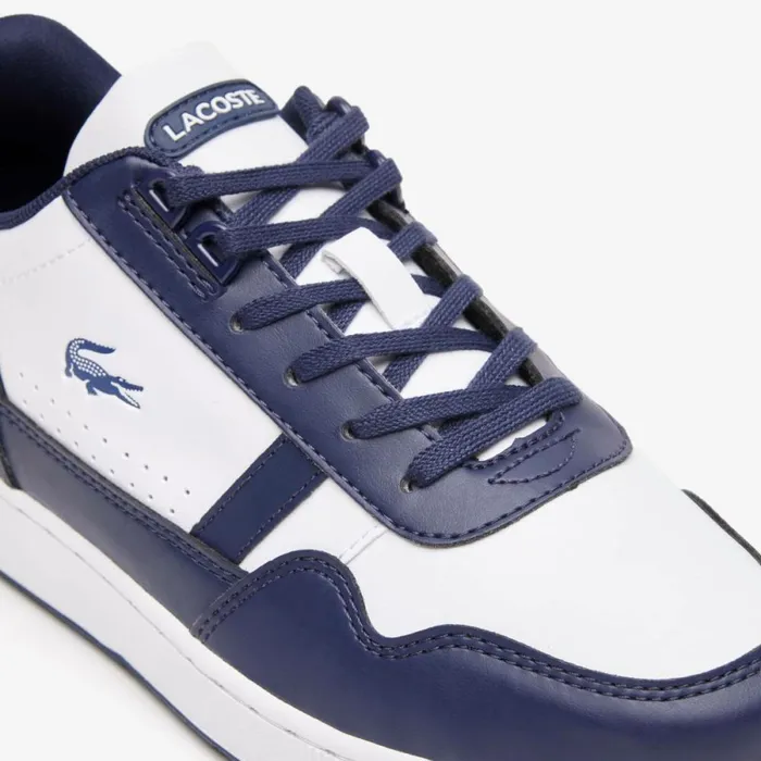 Shoes and Accessories Kids Lacoste Juniors039 TClip Sneakers White Navy 042