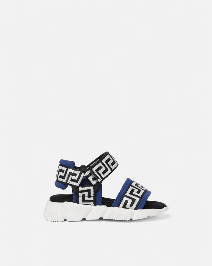 Shoes Kids Versace Greca Baby Sandals Blue