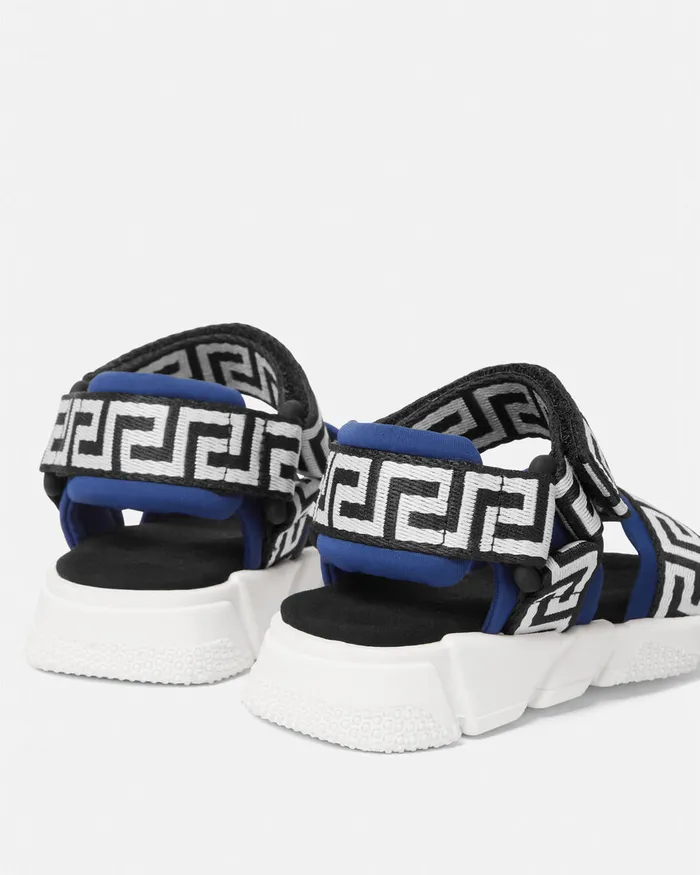 Shoes Kids Versace Greca Baby Sandals Blue