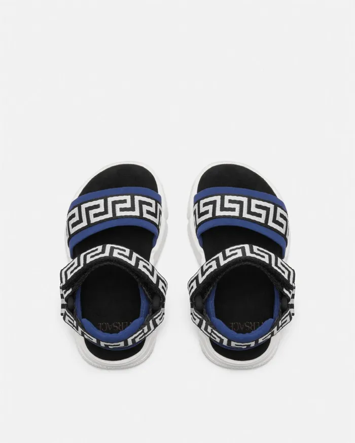Shoes Kids Versace Greca Baby Sandals Blue
