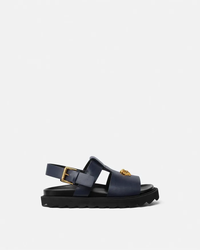 Shoes Kids Versace La Medusa Sandals Blue