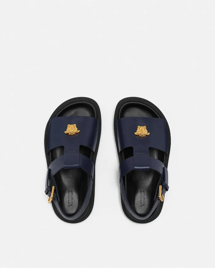 Shoes Kids Versace La Medusa Sandals Blue