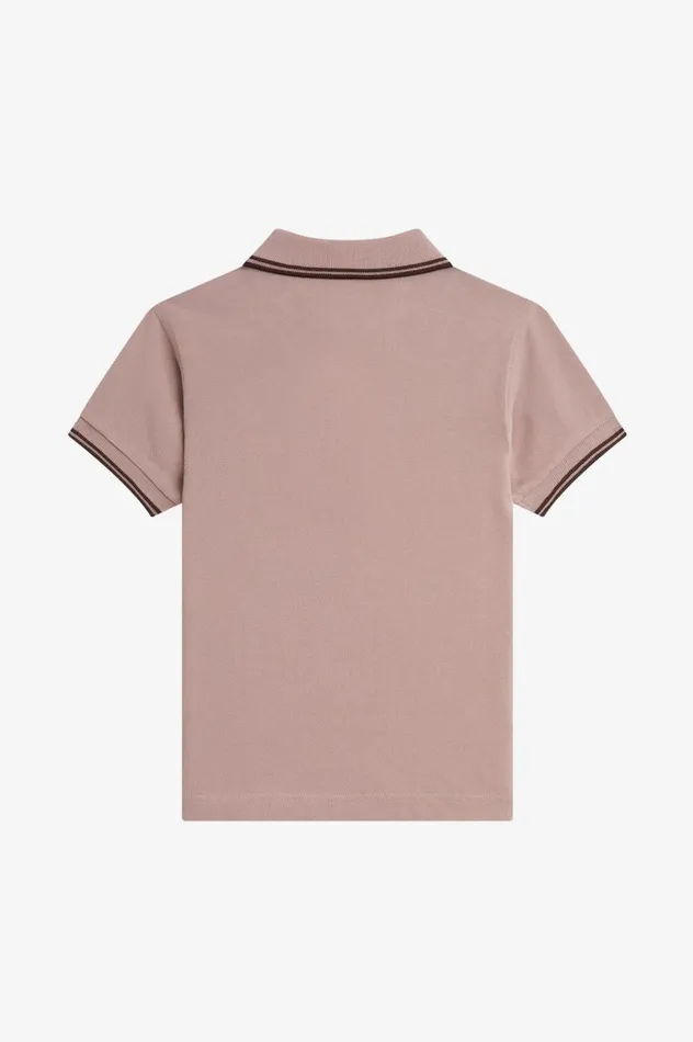 Shop The ShirtKids Twin Tipped Shirt Dark Pinkburnt Tobacco Fred Perry Kids