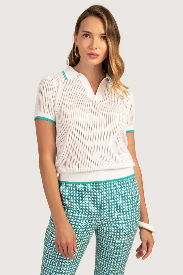 SHOP Trina Turk ALL TOPS JADE POLO