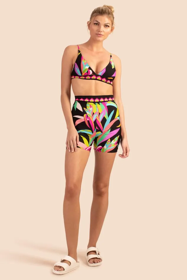 SHOP Trina Turk MATCHING SWIM SETS BIRDS OF PARADISE BIKE SHORT