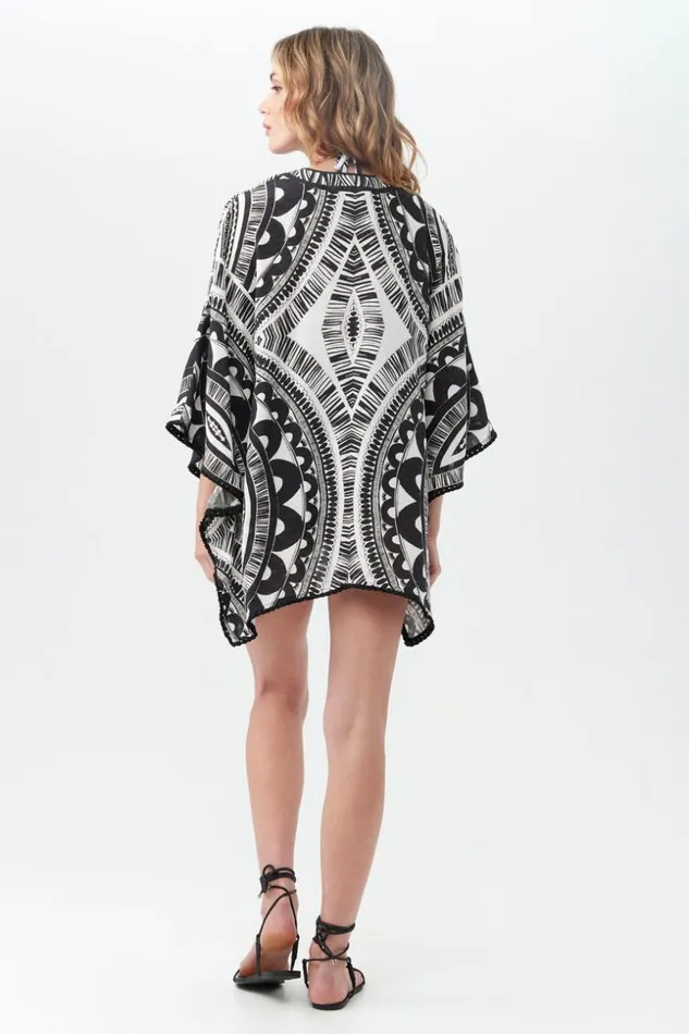 SHOP Trina Turk MATCHING SWIM SETS WOMEN039S HULA FRINGE KIMONO SWIM COVERUP