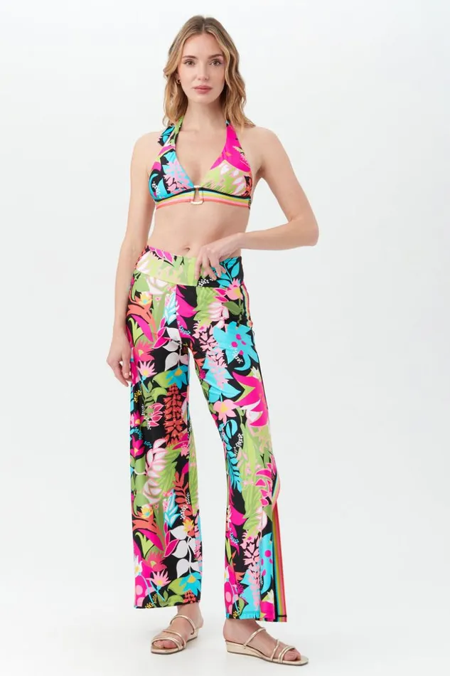 SHOP Trina Turk MATCHING SWIM SETS WOMEN039S TIKI SIDE SLIT SWIM COVERUP PANT