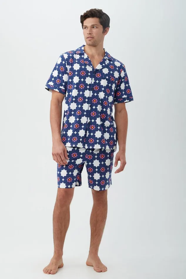 SHOP Trina Turk MEN039S SLEEPWEAR FLORAL TILE MEN039S SHORT SLEEVE BOXER SHORT JERSEY PJ SET SHOP Trina Turk MEN039S SLEEPWEAR FLORAL TILE MEN039S SHORT SLEEVE BOXER SHORT JERSEY PJ SET