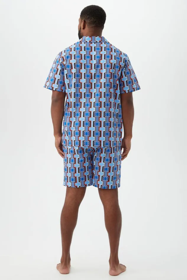 SHOP Trina Turk MEN039S SLEEPWEAR SANTA INEZ MEN039S SHORT SLEEVE SHORT JERSEY PJ SET